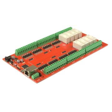 Programmable Ethernet Module with 8 Relays, 40 opto inputs (230V AC) and RS485 dS2408 (red) Antratek Electronics