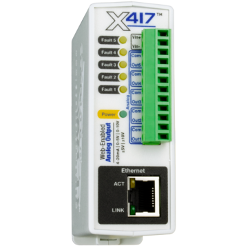 Web-Enabled 5 Channel Analog Output Module X-417:5-I Antratek Electronics