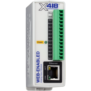 Web-Enabled, Multi-Function 8-Ch. Analog Input Module X-418-I Antratek Electronics